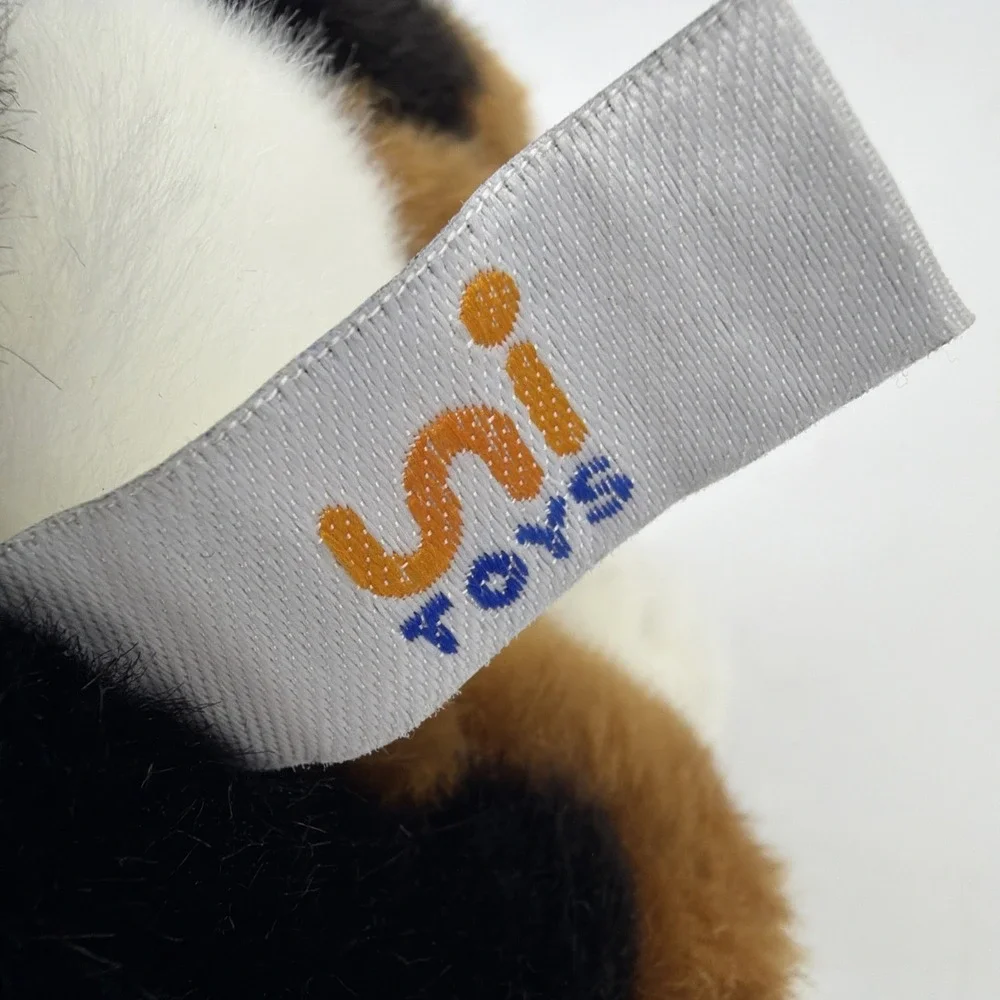 Uni Toys L82190 Bernese Mountain Dog Puppy Plush Tricolor Sitting 6